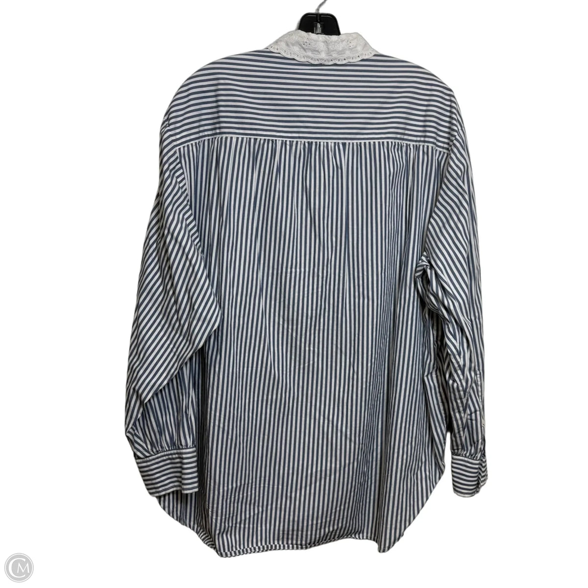 Top Long Sleeve By Gap In Striped Pattern, Size: L