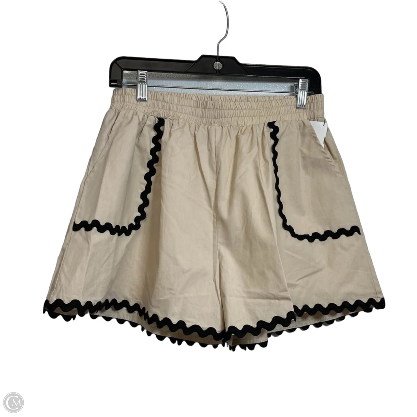 Shorts Set By Clothes Mentor In Brown & Cream, Size: L