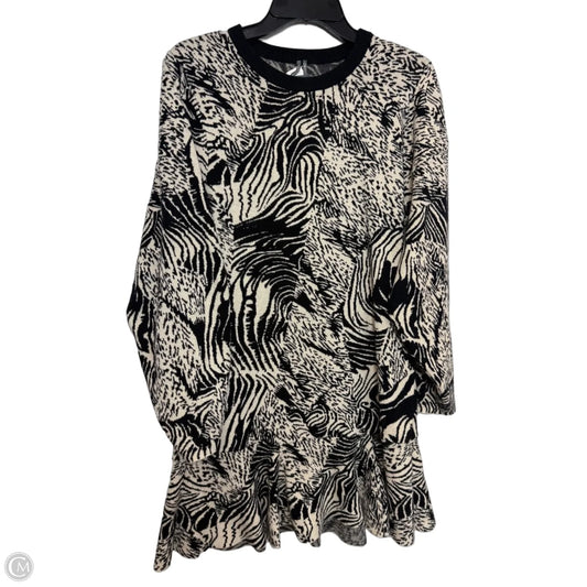 Dress Casual Short By Anthropologie In Black & White, Size: M