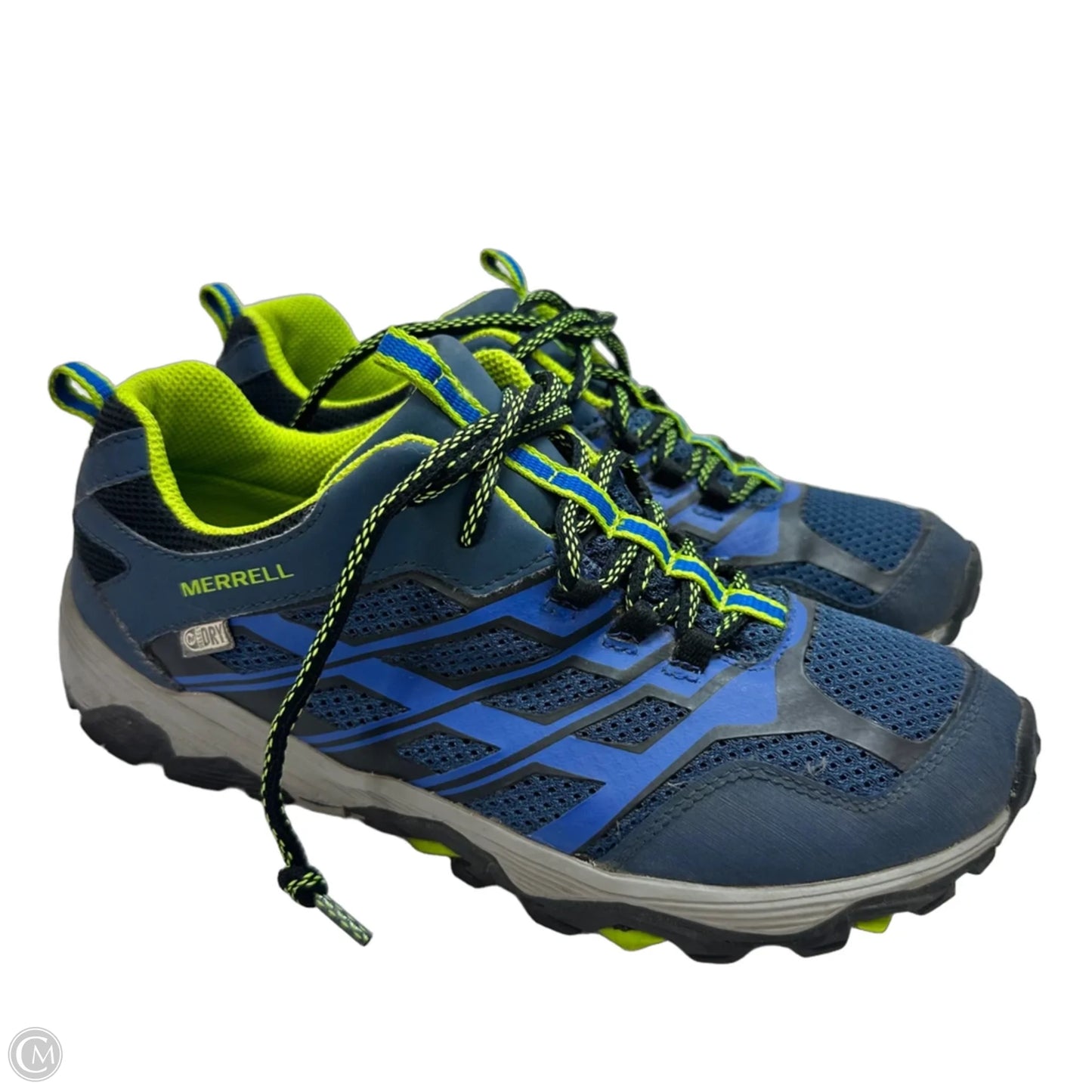 Shoes Flats By Merrell In Blue & Green, Size: 7