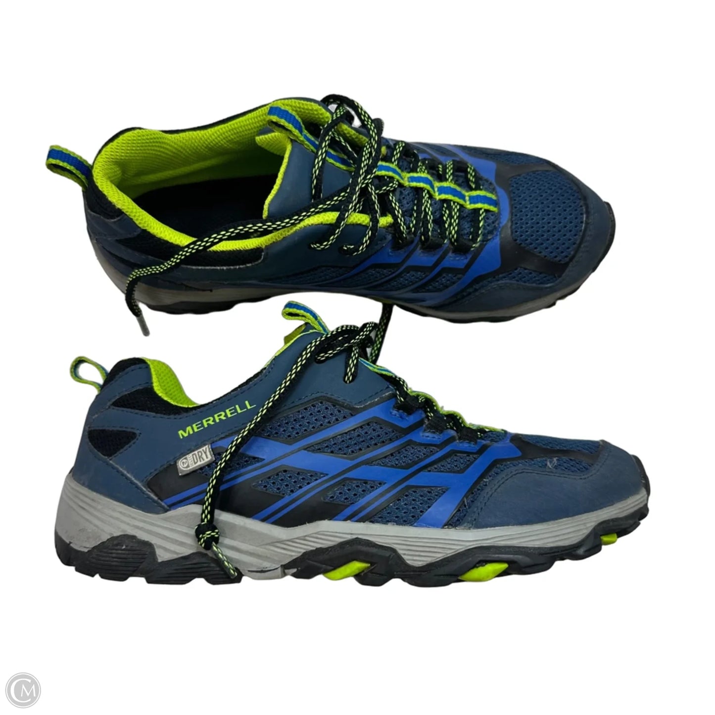 Shoes Flats By Merrell In Blue & Green, Size: 7