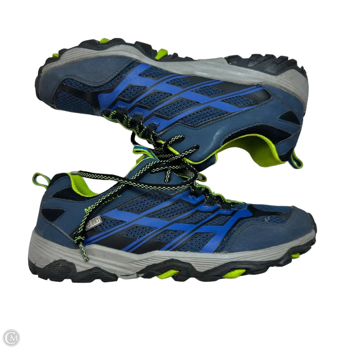 Shoes Flats By Merrell In Blue & Green, Size: 7