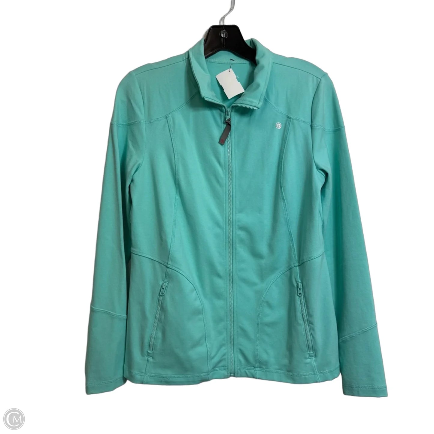Athletic Jacket By Talbots In Teal, Size: S