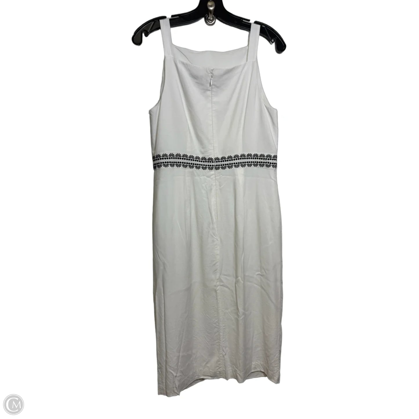 Dress Casual Midi By Ann Taylor In White, Size: 8p