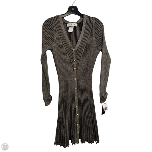 Dress Casual Short By Taylor In Brown, Size: L