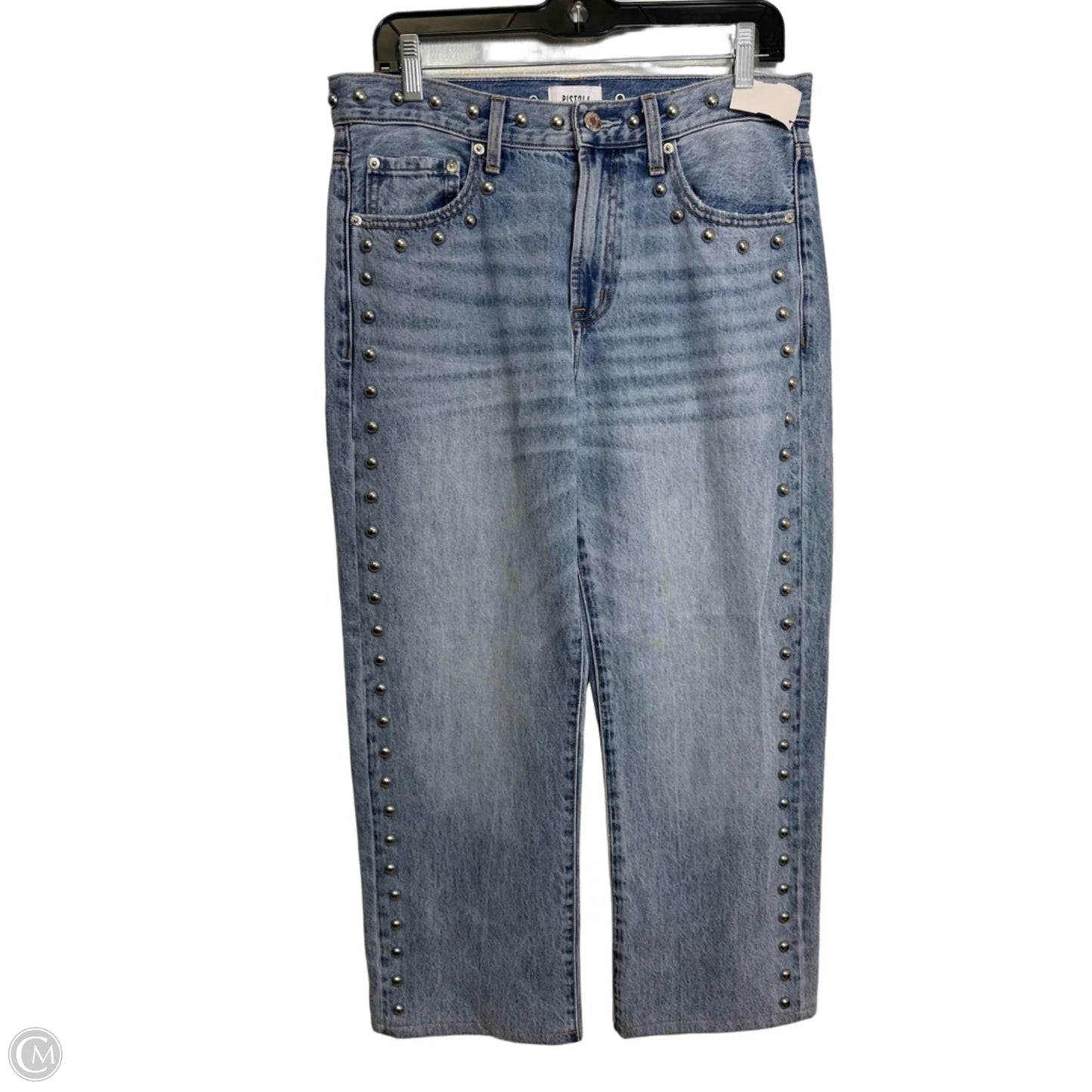 Jeans Cropped By Pistola In Blue Denim, Size: 6