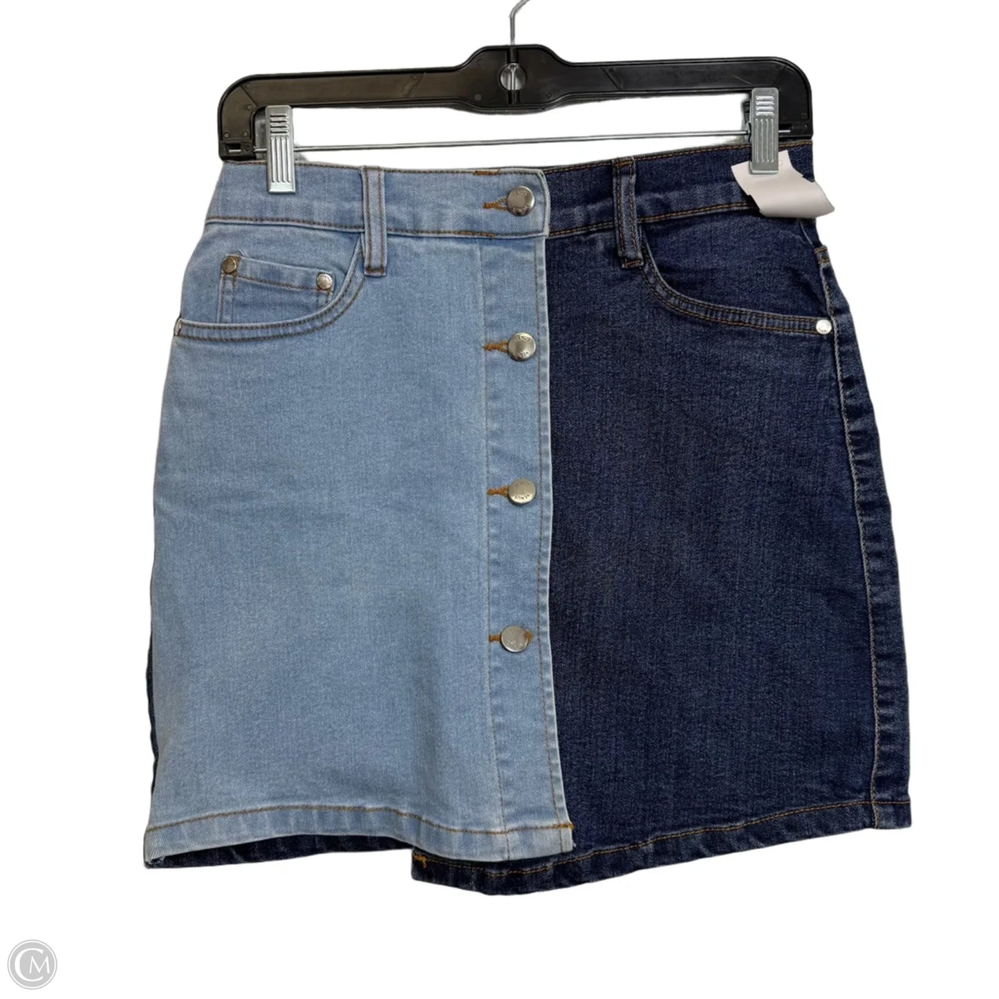 Skirt Mini & Short By Venus In Blue Denim, Size: 4
