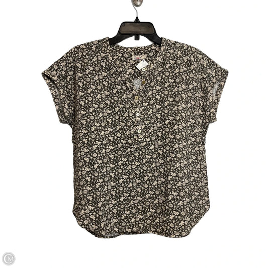 Top Short Sleeve By Faherty In Brown, Size: S