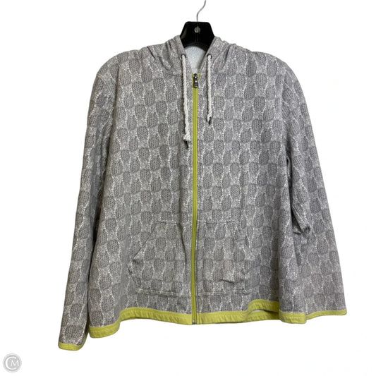 Zip up sweatshirt By Talbots In Grey, Size: 1x