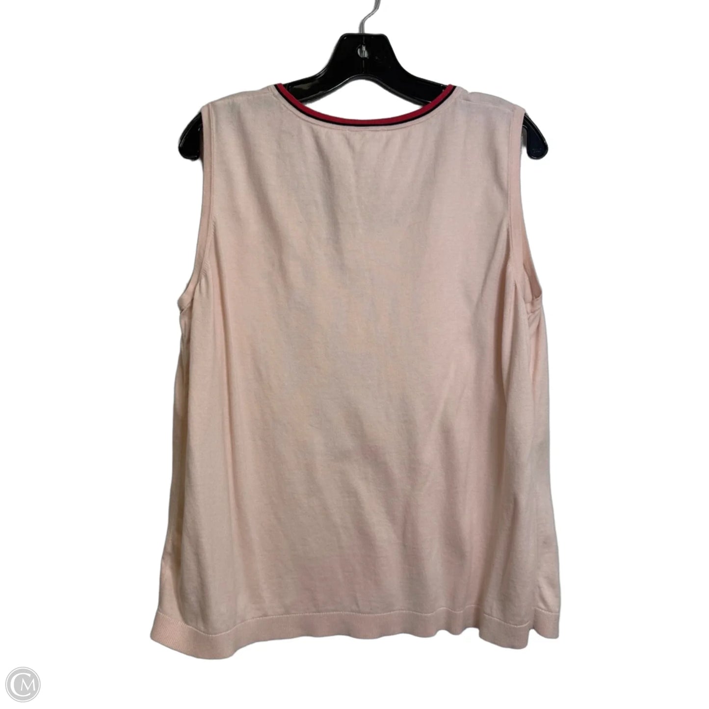 Top Sleeveless By Talbots In Pink, Size: 3x