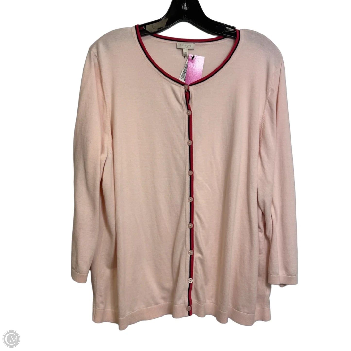 Cardigan By Talbots In Pink, Size: 3x