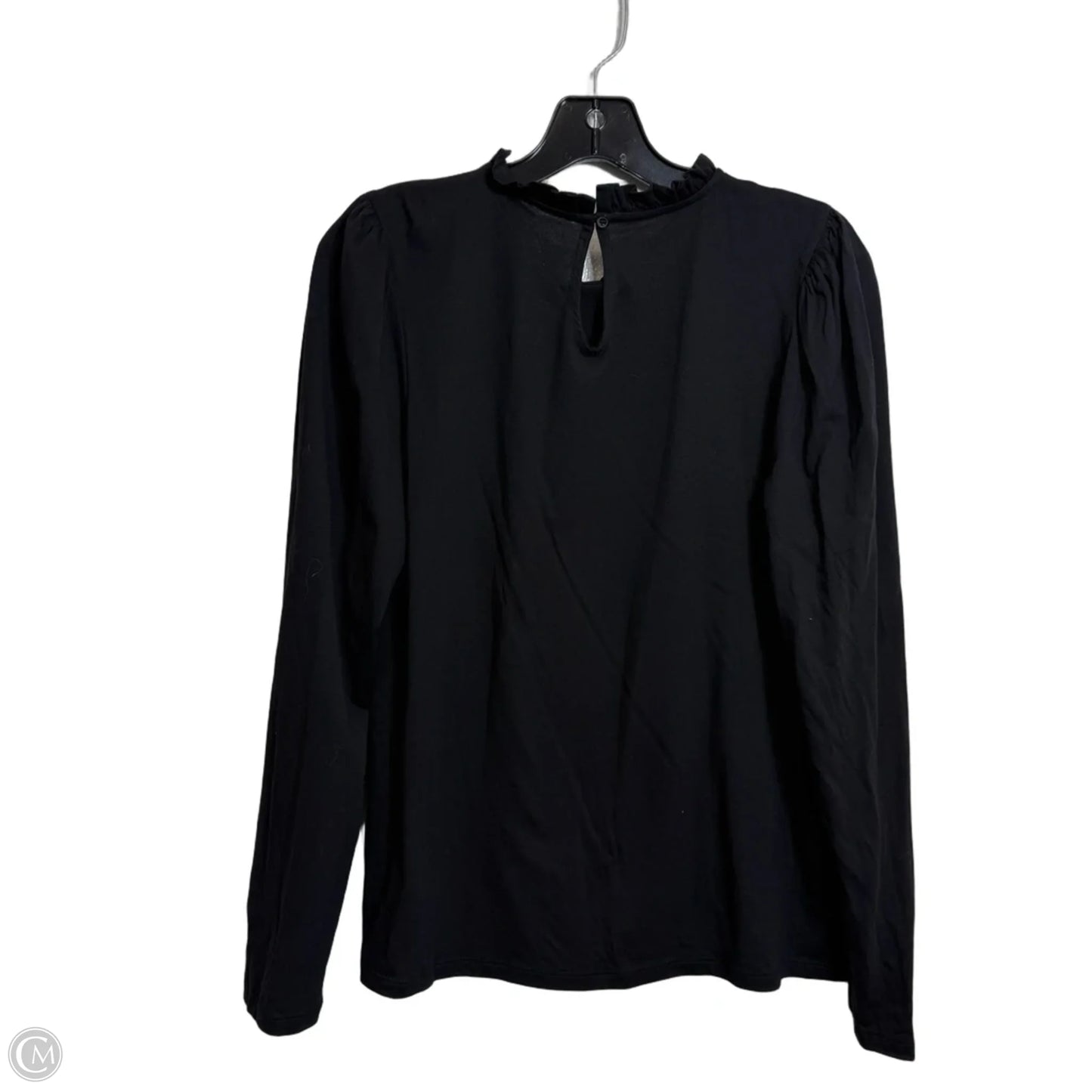 Top Long Sleeve By Loft In Black, Size: M