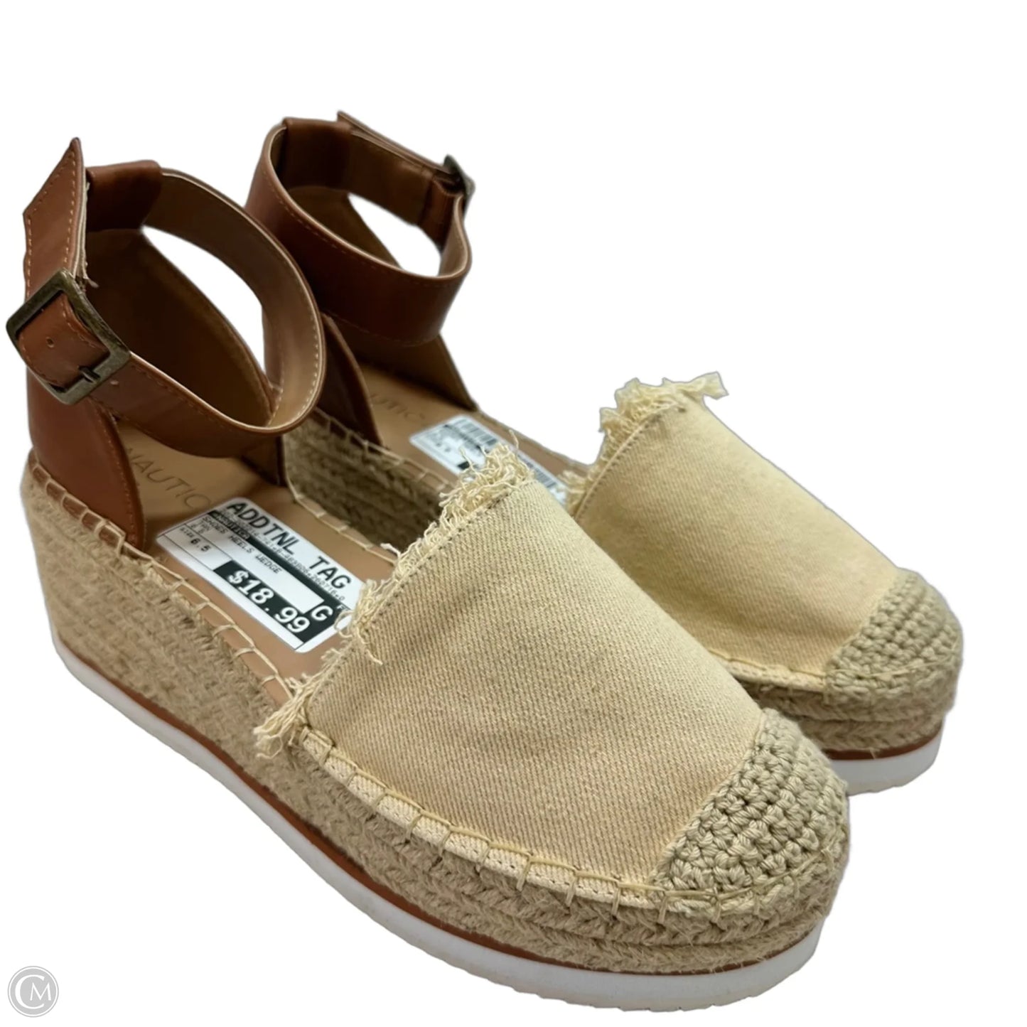 Shoes Heels Wedge By Nautica In Tan, Size: 6.5