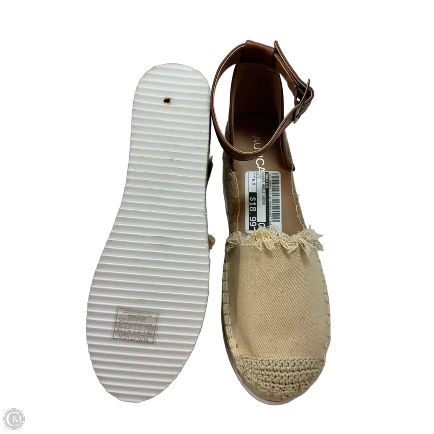 Shoes Heels Wedge By Nautica In Tan, Size: 6.5