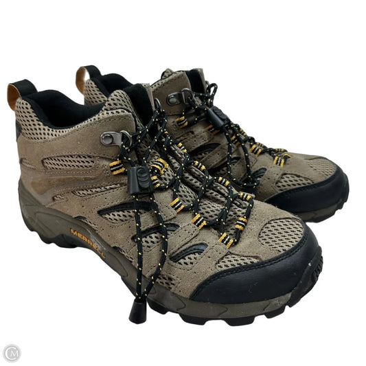 Boots Ankle Flats By Merrell In Brown, Size: 5.5