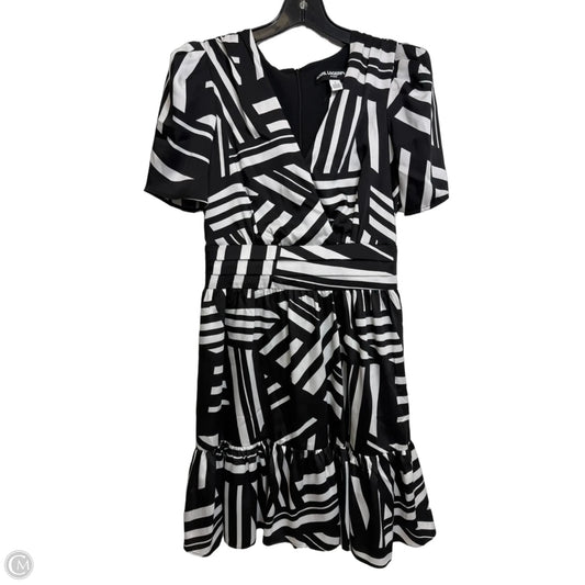 Dress Designer By Karl Lagerfeld In Black & White, Size: 2