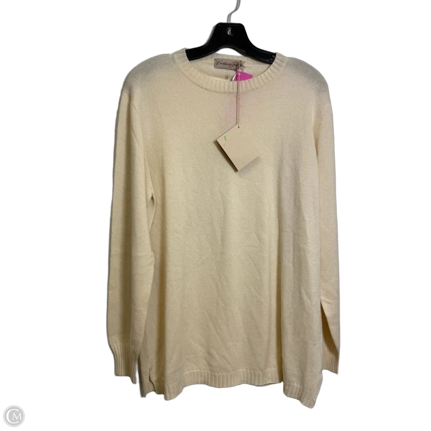 Sweater Cashmere By CHRISTIANO FISSORE In Beige, Size: L