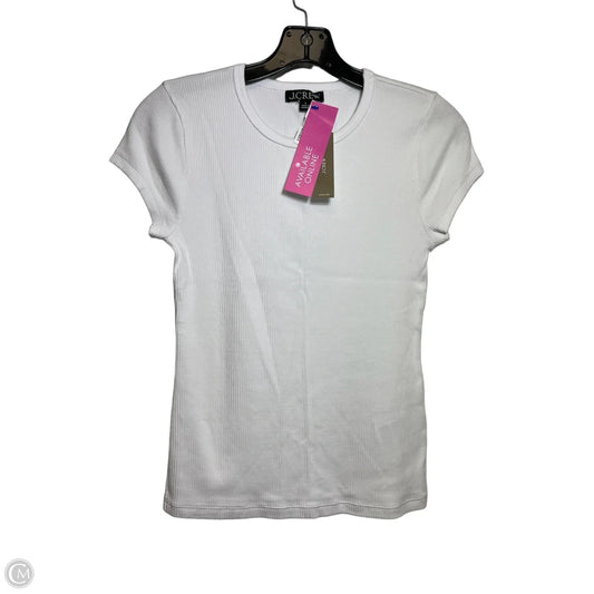 Top Short Sleeve By J. Crew In White, Size: S