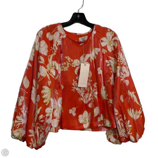 Top Long Sleeve By CIEBON In Orange, Size: S