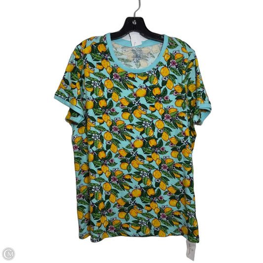Top Short Sleeve By Vera Bradley In Multi-colored, Size: Xl