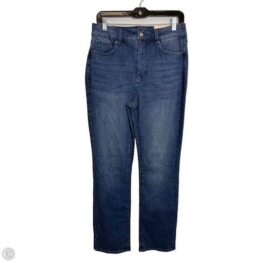Jeans Straight By Nydj In Blue Denim, Size: 8