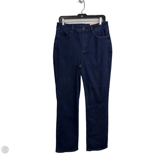 Jeans Straight By Nydj In Blue Denim, Size: 10