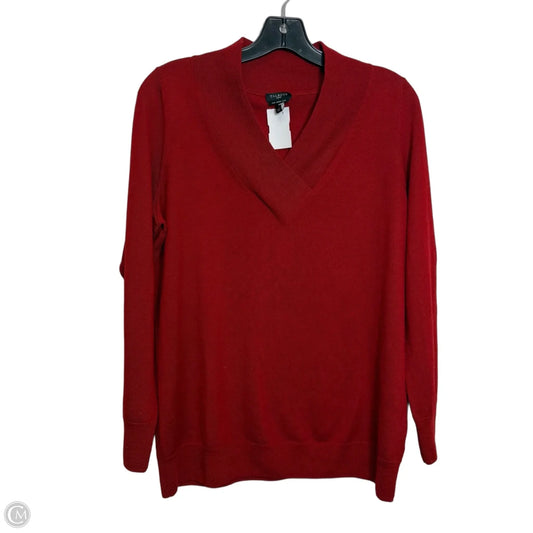 Sweater By Talbots In Red, Size: L