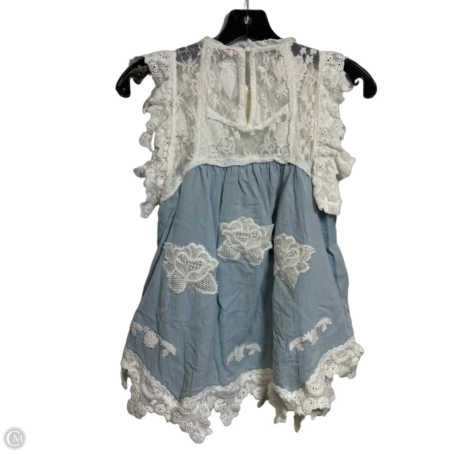 Top Short Sleeve By Anthropologie In Blue, Size: Xs
