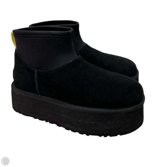 Classic Mini Dipper Boots Designer By Ugg In Black, Size: 7