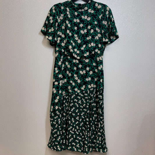 Dress Casual Midi By Ann Taylor O In Green, Size: 0