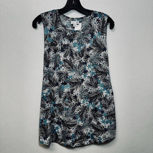 Print Top Sleeveless J Jill O, Size M