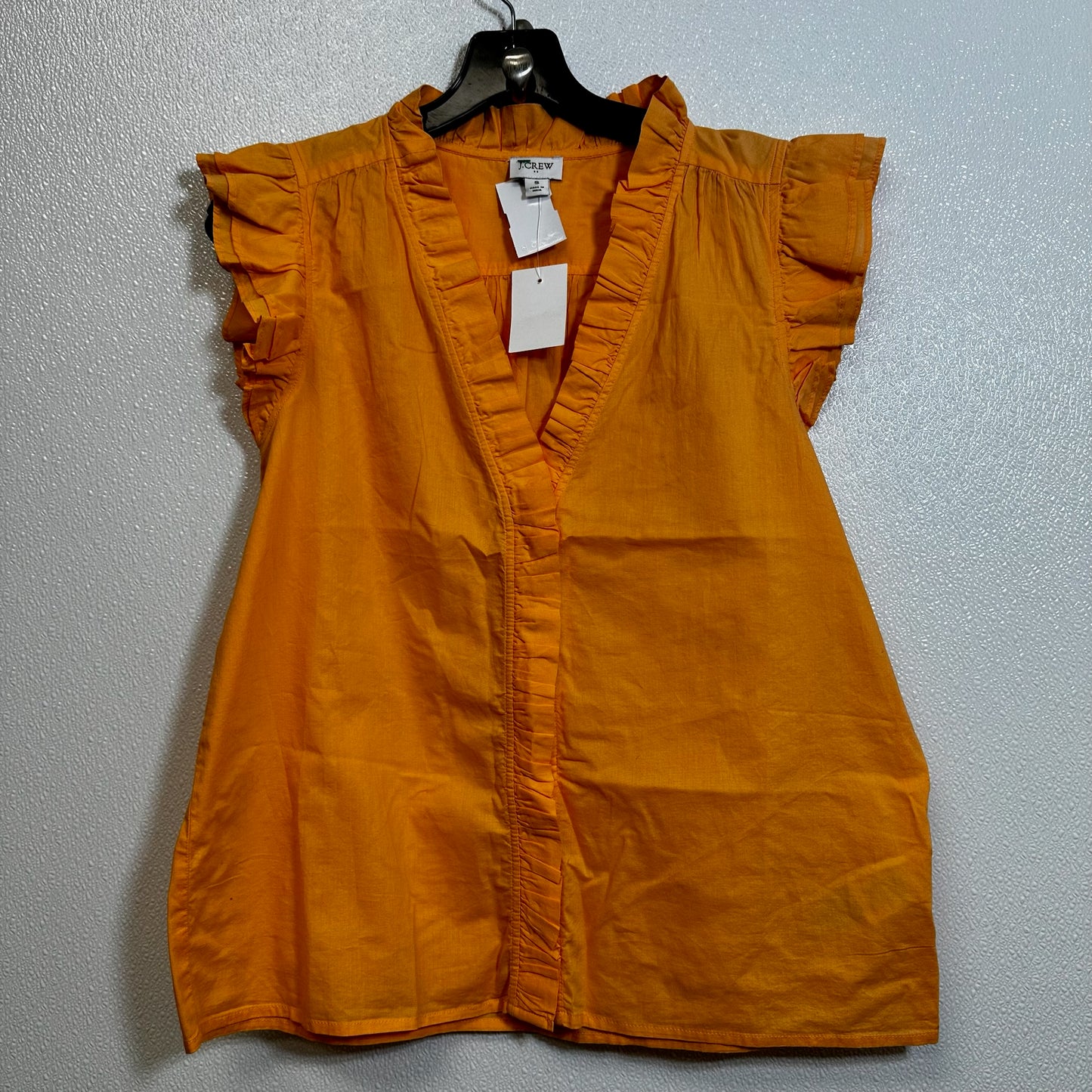 Orange Top Sleeveless Basic J Crew O, Size S