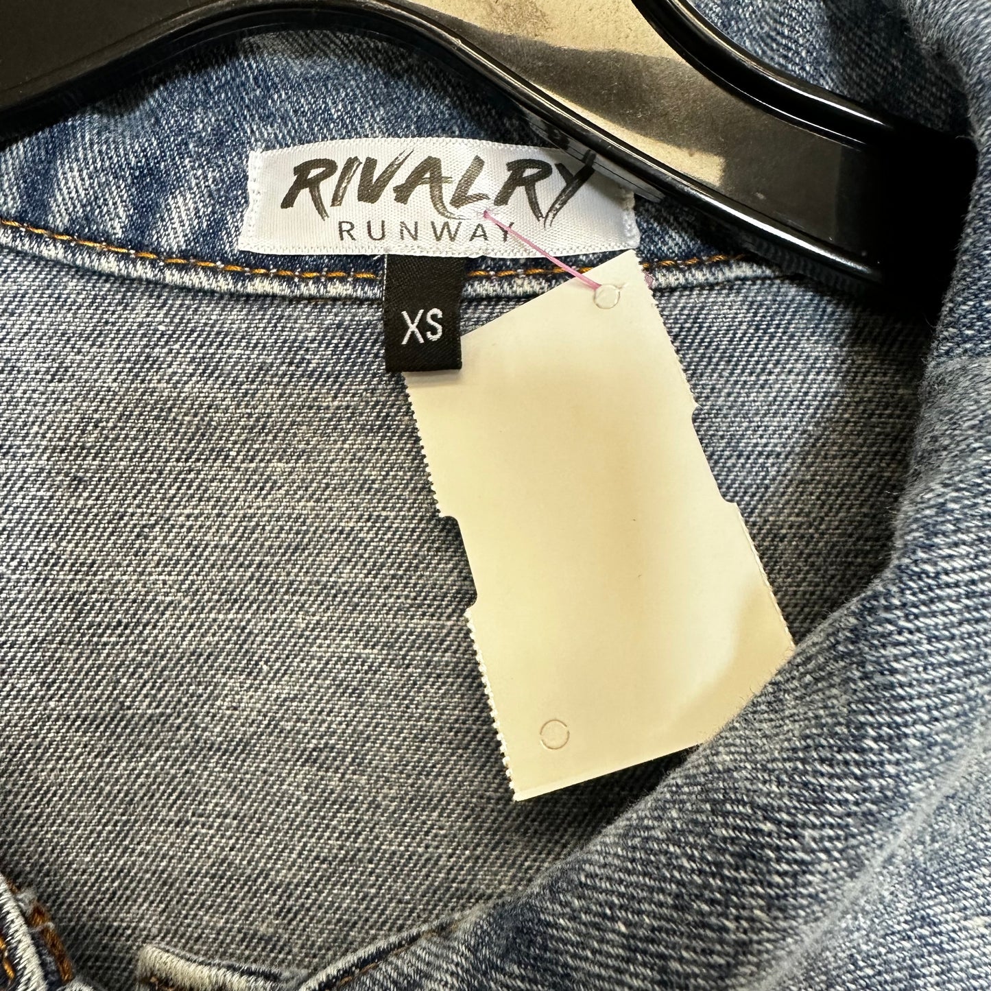 Jacket Denim By RIVALRY RUNWAY In denim, Size: Xs