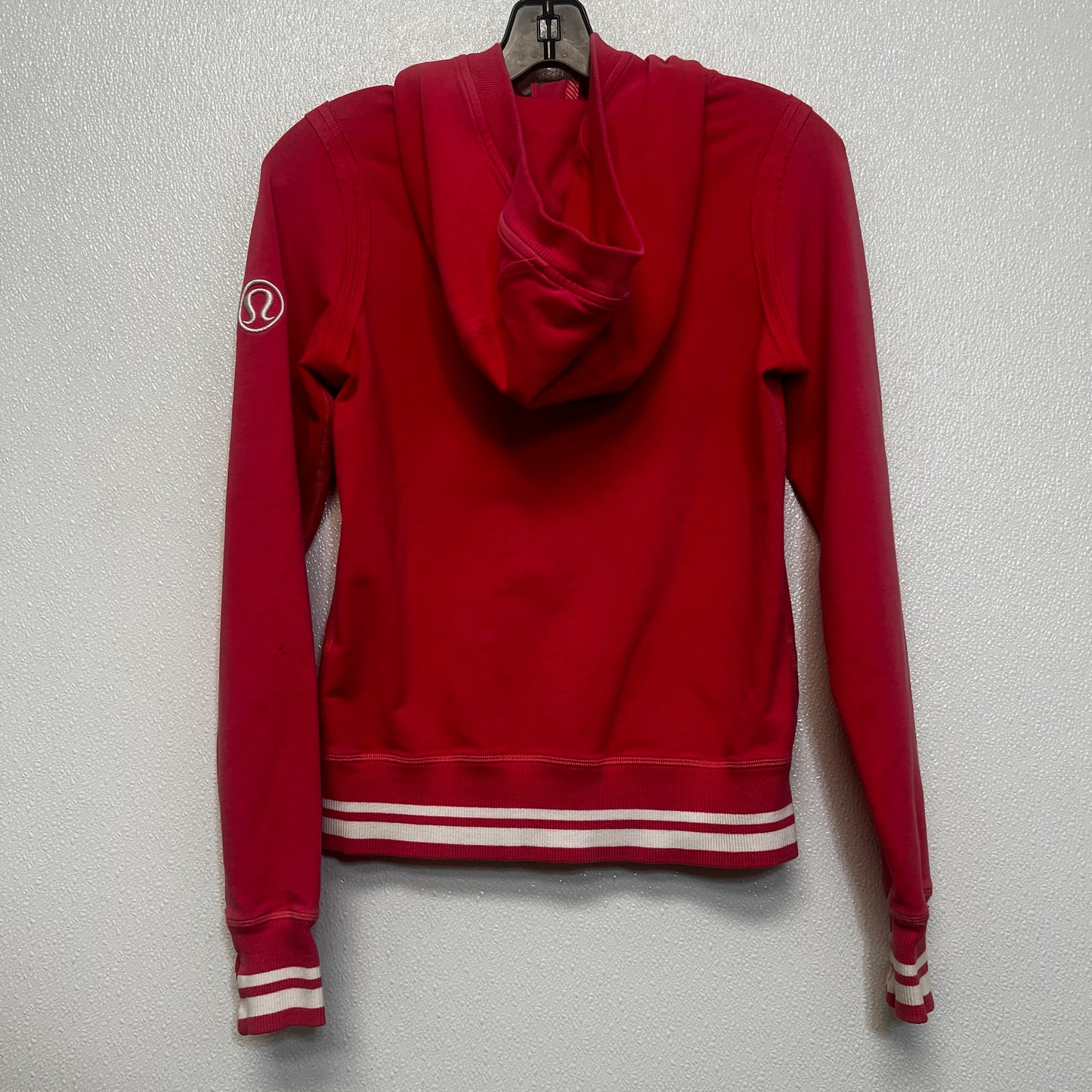 Athletic Jacket By Lululemon In Orange, Size: S