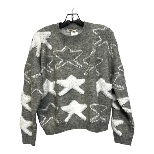 Sweater By Clothes Mentor In Grey, Size: L