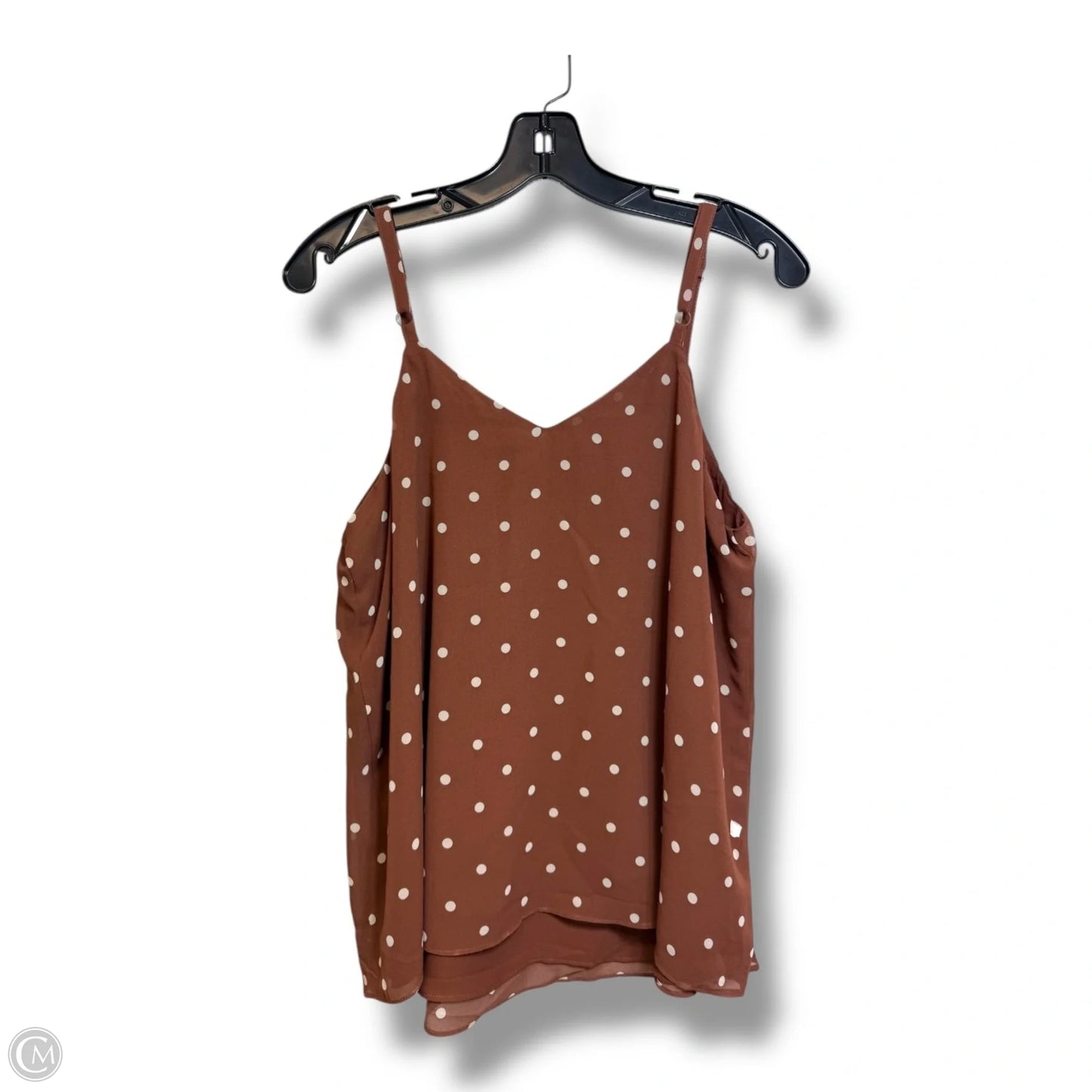 Top Sleeveless By Torrid In Polkadot Pattern, Size: M