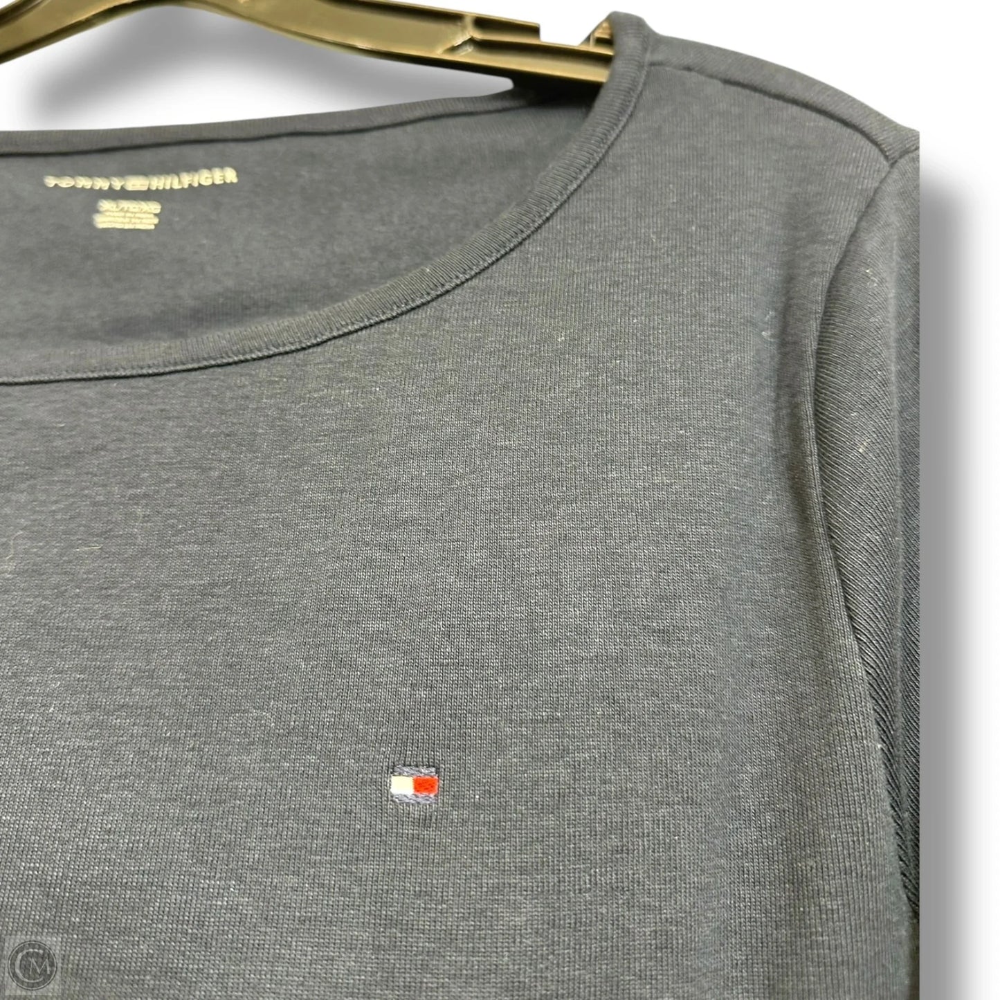 Top Short Sleeve By Tommy Hilfiger In Navy, Size: Xl