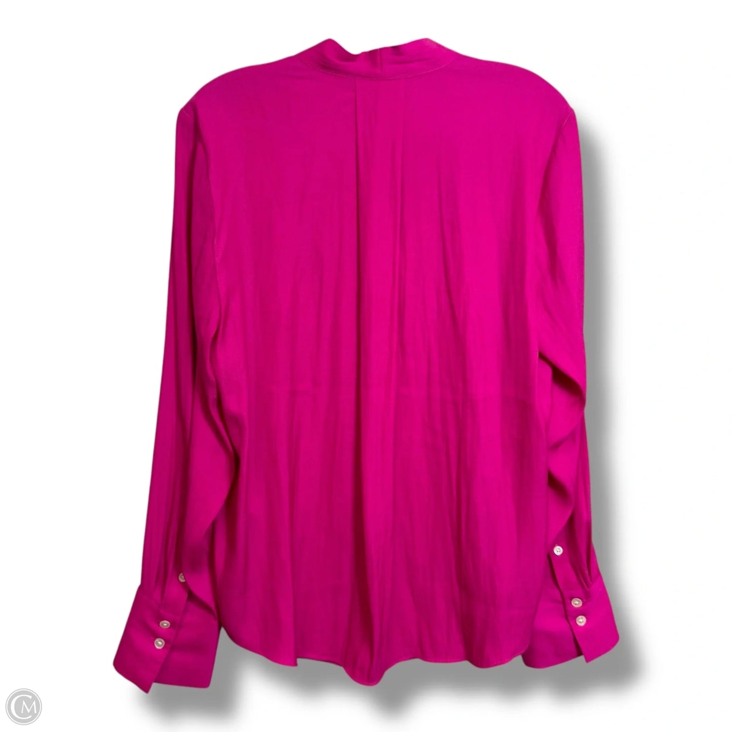 Top Long Sleeve By Banana Republic In Pink, Size: L