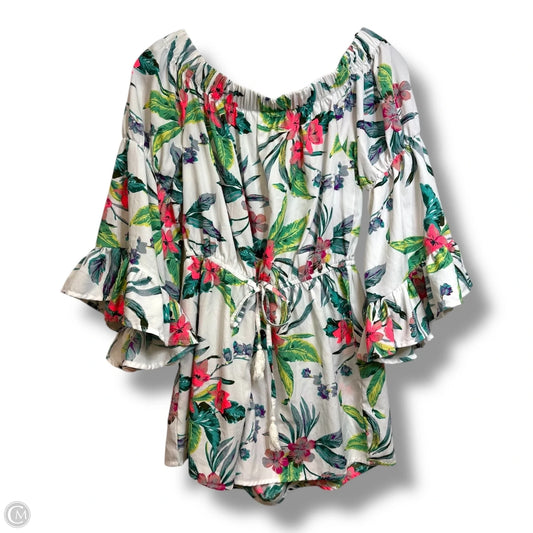 Swimwear Cover-up By Clothes Mentor In Floral Print, Size: S