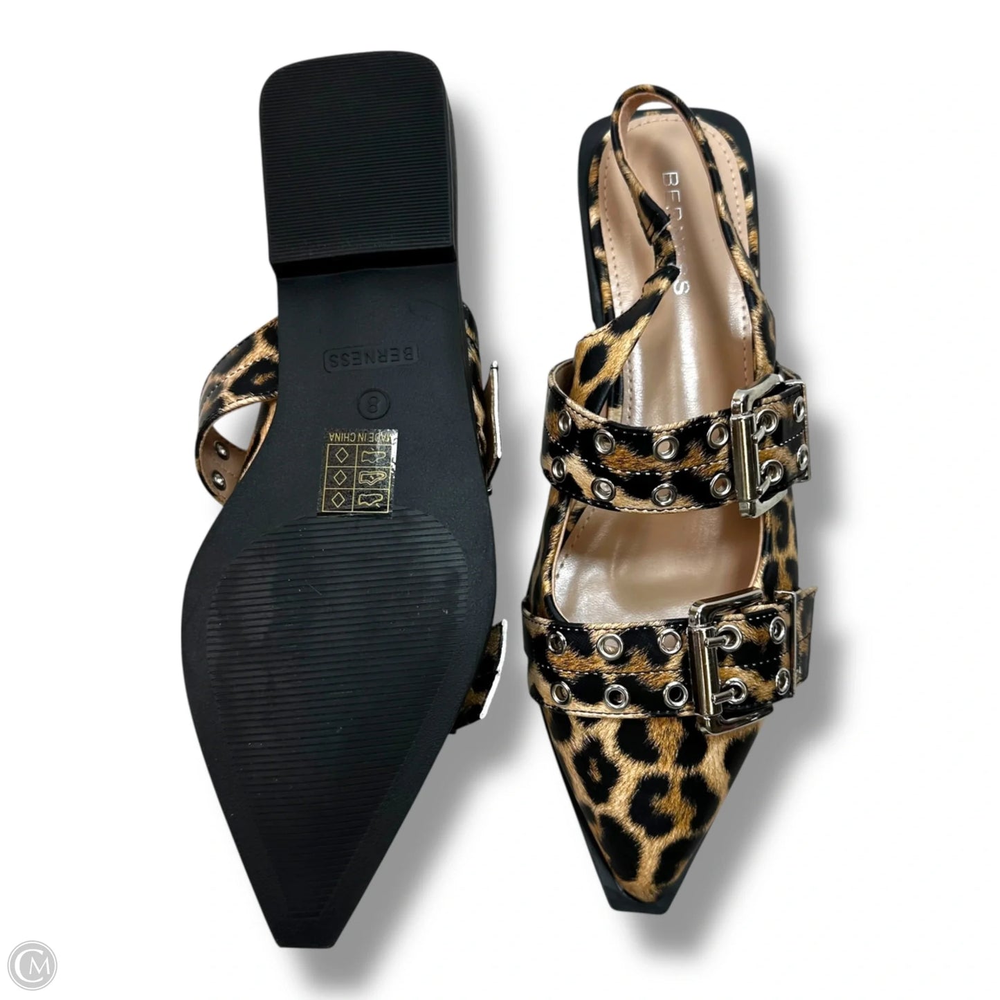 Shoes Flats By Clothes Mentor In Leopard Print, Size: 8