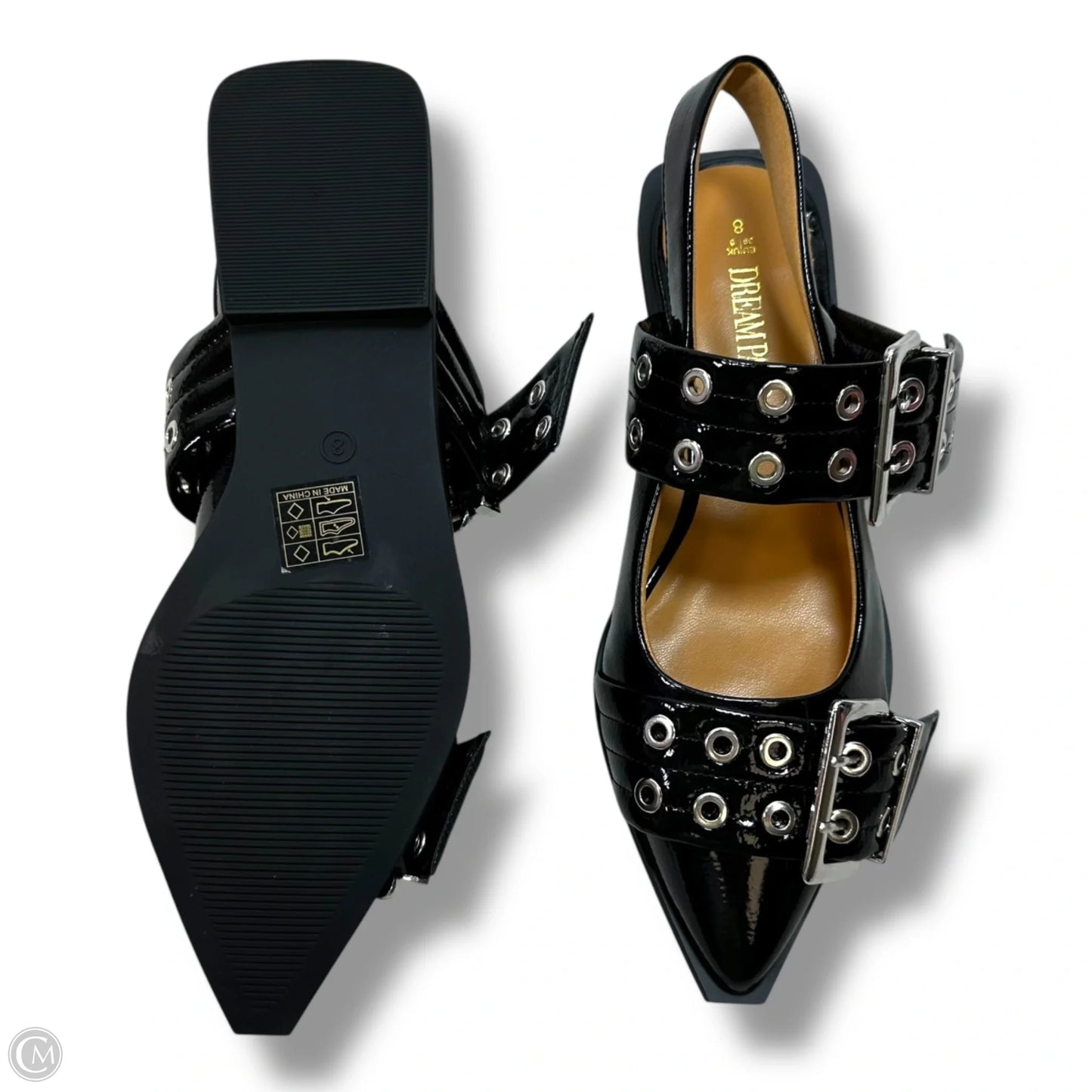 Shoes Flats By Clothes Mentor In Black, Size: 8