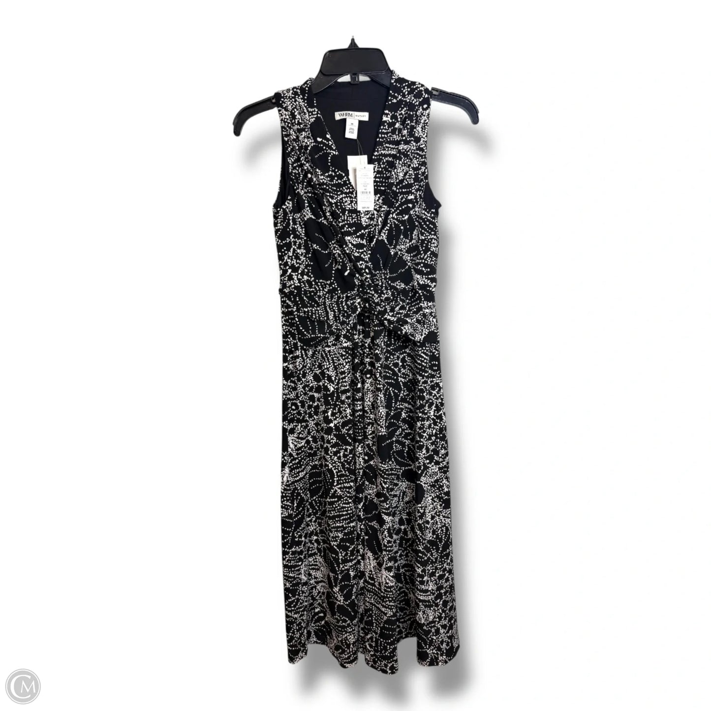 Dress Casual Midi By Clothes Mentor In Black & White, Size: 00