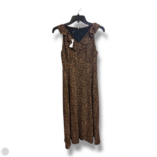 Dress Casual Midi By Talbots In Animal Print, Size: 2p