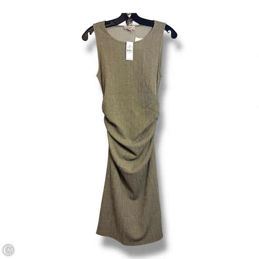 Dress Casual Midi By Loft In Tan, Size: S