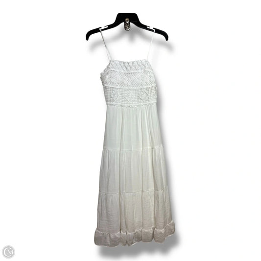Dress Casual Midi By Francesca's In White, Size: Xs