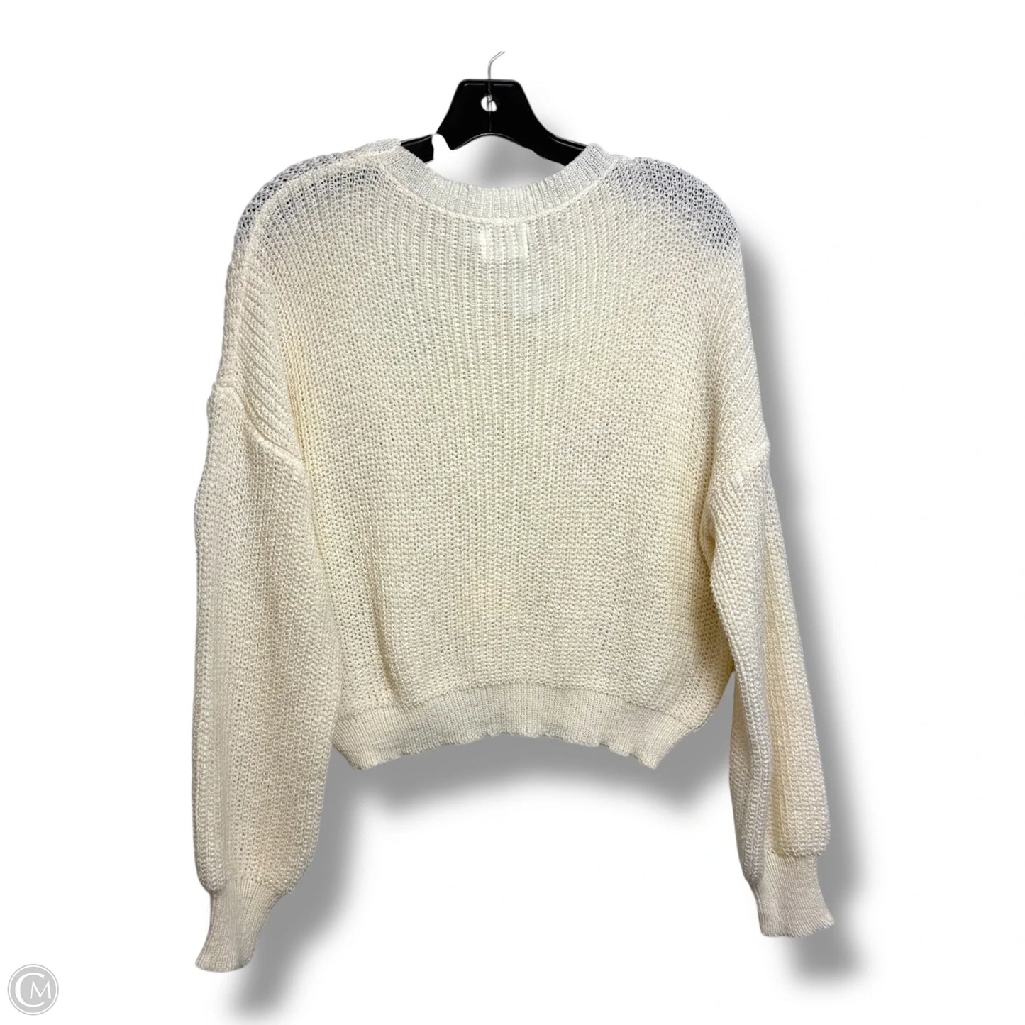 HEART Sweater By LUNA IVY In Cream, Size: S