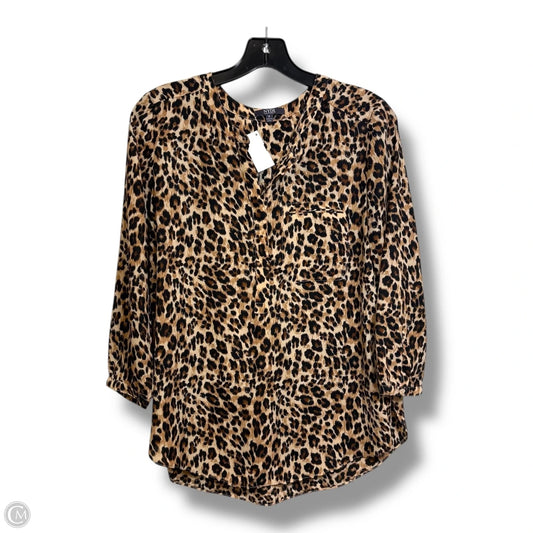 Top Long Sleeve By Clothes Mentor In Animal Print, Size: S