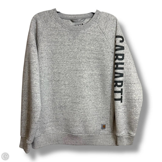 Sweatshirt Crewneck By Carhartt In Grey, Size: Xl
