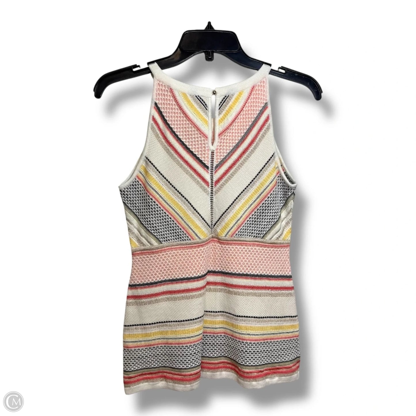 Top Sleeveless By White House Black Market In Pink & White, Size: Xs