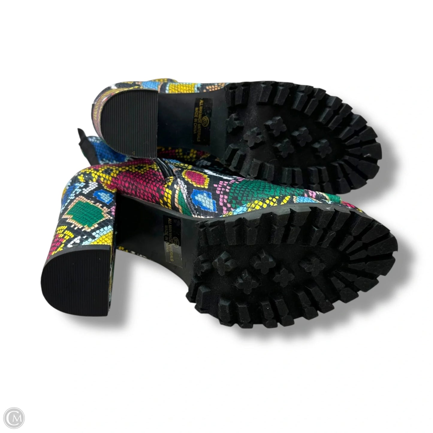 Boots Ankle Heels By Liliana In Multi-colored, Size: 8.5